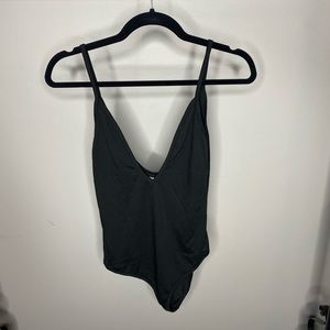 New Black Bodysuit Tank Top Spaghetti Strap